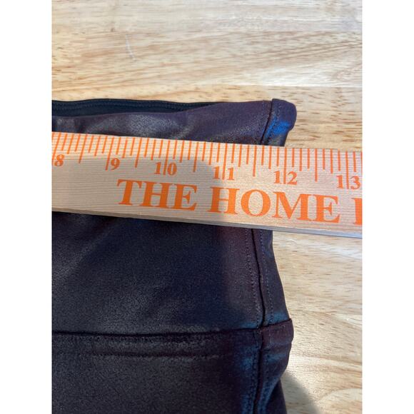 SPANX Mahogany Faux Leather Leggings Women's S - Picture 10 of 13